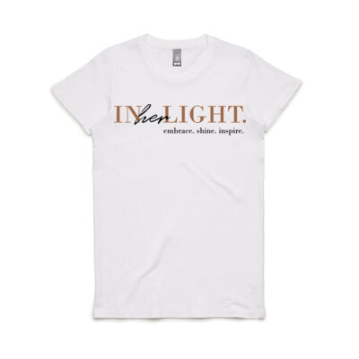 In Her Light OG Quote Tee (Black Text) Thumbnail